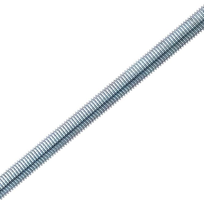 Шпилька резьбовая М8 DIN 975 L2000 высокопрочн. класс прочн. 8.8 цинк. СТРОЙМЕТИЗ 97508200088цэ