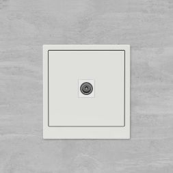 Розетка телевизионная одиночная TV KANT бел. песок DKC 7010503