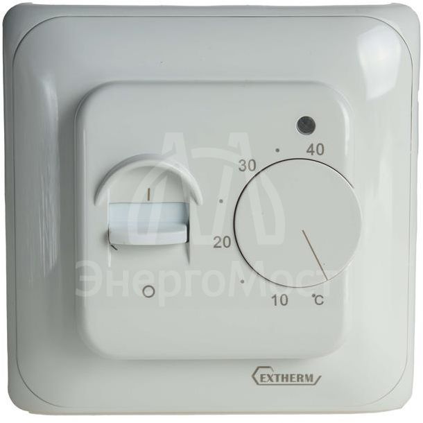 Термостат мех. MT-26 датчик пола +5/+40град.C 230В 16А 3.5кВт бел. Extherm MT-26