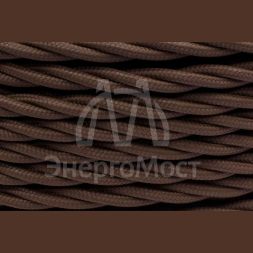 Провод ретро 3х1.5 мат. корич. (уп.50м) Bironi B1-434-72-50