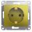 Механизм розетки 1-м Glossa 16А 250В с заземл. фисташк. SchE GSL001043