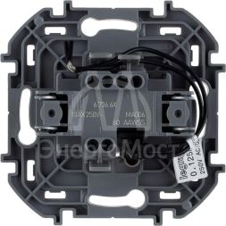 Переключатель 1-кл Inspiria 250В 10AX с подсветкой / индикацией бел. Leg 673660