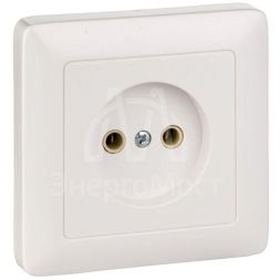 Розетка 1-м СП Хит 10А IP20 без заземл. бел. SchE RS10-132-B