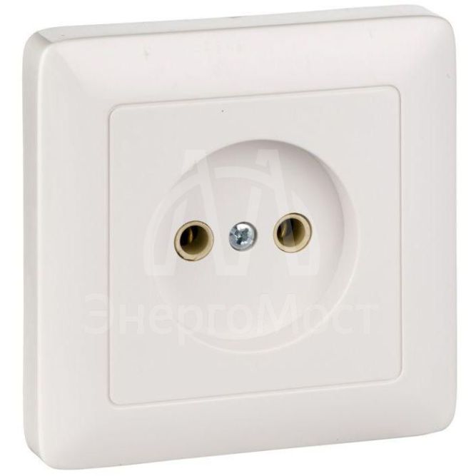 Розетка 1-м СП Хит 10А IP20 без заземл. бел. SchE RS10-132-B