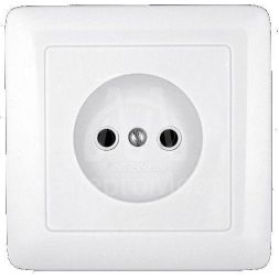 Розетка 1-м СП Хит 10А IP20 без заземл. бел. SchE RS10-132-B