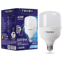 Лампа светодиодная 40Вт HP 6500К Е40/Е27 176-264В TOKOV ELECTRIC TKE-HP-E40/E27-40-6.5K