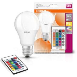 Лампа светодиодная LED STAR+ DIM с пультом A 60 9W/827 грушевидная 9Вт 2700К тепл. бел. E27 806лм 220-240В мат. пласт. OSRAM 4058075045675