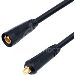 Удлинитель сварочного кабеля штекер-гнездо СКР 10-25 25кв.мм 3м Rexant 16-0783