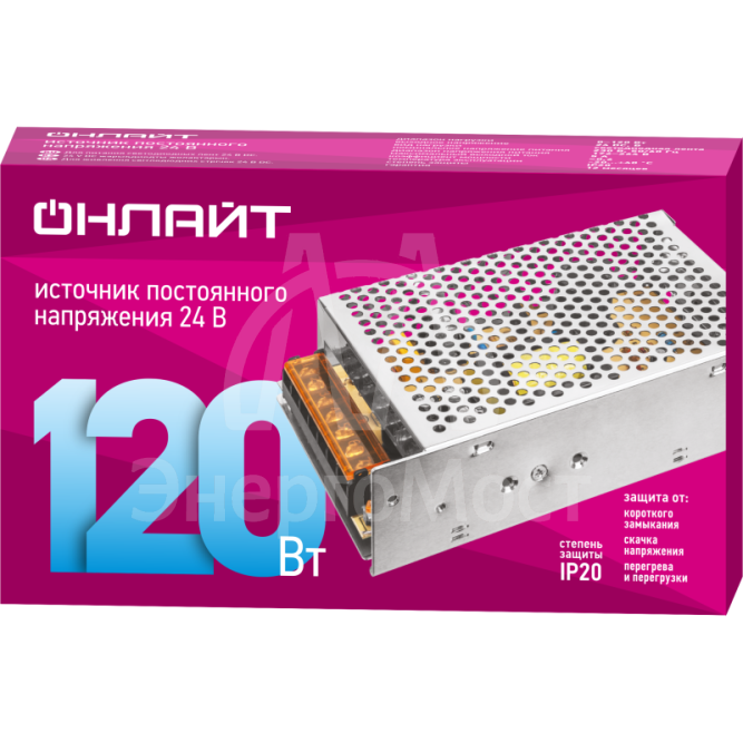 Драйвер для светодиодной ленты 90 642 OD-P120-IP20-24V ОНЛАЙТ 90642