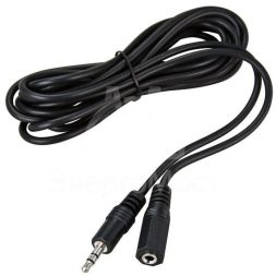 Шнур 3.5мм гнездо стерео-3.5мм штекер стерео 1.5м Rexant 17-4003