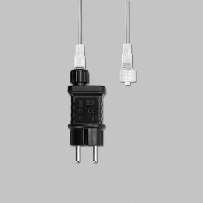Гирлянда светодиодная занавес 3х2м 264 LED тепл. бел. прозр. ПВХ IP44 эффект мерцания 22 нити 12 LED/нить Neon-Night 235-526