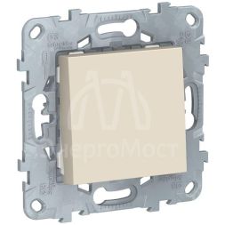 Механизм выключателя 1-кл. 2мод. СП Unica New IP21 (сх. 1) 250В 10AX беж. SchE NU520144