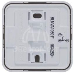 Выключатель 2-кл. ОП Blanca 10А IP20 (сх. 5) 250В с изолир. пластиной бел. SE BLNVA105011