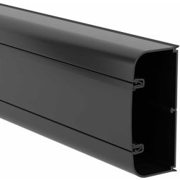 Кабель-канал 90х50 L2000 с фрон. крыш. черн. DKC 09501A