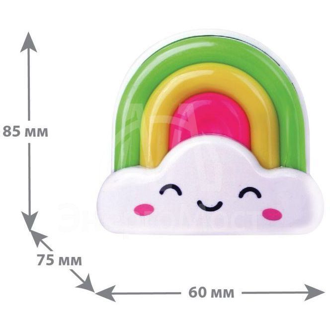 Светильник светодиодный NL-177 &amp;quot;Радуга&amp;quot; ночник с выкл. 220В Camelion 12533