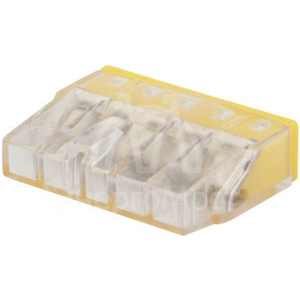 Экспресс-клемма строительно-монтажная СМК 2273-205 5-проводная 0.5-2.5кв.мм (уп.100шт) Rexant 07-3214