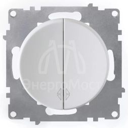 Переключатель 2-кл. СП Florence механизм бел. 1E31601300 OneKeyElectro 2172777