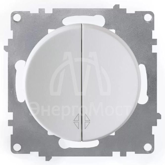 Переключатель 2-кл. СП Florence механизм бел. 1E31601300 OneKeyElectro 2172777