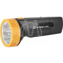 Фонарь LED 3827 (аккум. 220В черн./желт. 5 LED SLA пласт. коробка) Ultraflash 11241