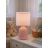 Светильник настольный JH2-02-pk E14 IP20 130х130х255мм керамика; ткань; PVC-пластик роз. JazzWay 5062337