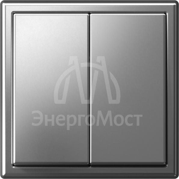 Переключатель 2-кл. ArtGallery (сх. 6/2) 10AX механизм сталь SE GAL000965