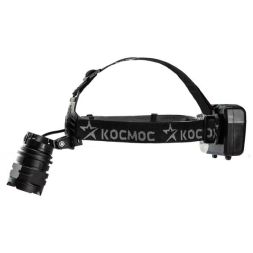 Фонарь налобный аккум. 10Вт Laser LED/Li-ion18650 3х1200мА.ч алюм. КОСМОС (KOC854Lit)