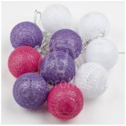 Гирлянда LED &amp;quot;Клубки&amp;quot; ULD-S0200-010/STB/2AA WHITE IP20 TANGLES на батарейках 2AA (не в/к) 2м 10 диодов бел. свет Uniel UL-00007341