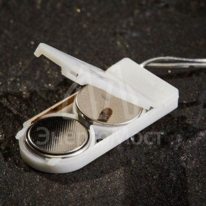 Гирлянда &amp;quot;Роса&amp;quot; (батарейки 3хААА в компл.) 2м 20LED роз. прозр. провод 2Вт 4.5В IP20 NEON-NIGHT 303-007