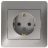 Розетка 1-м СП Glossa 16А IP20 250В с заземл. в сборе платина SchE GSL001242