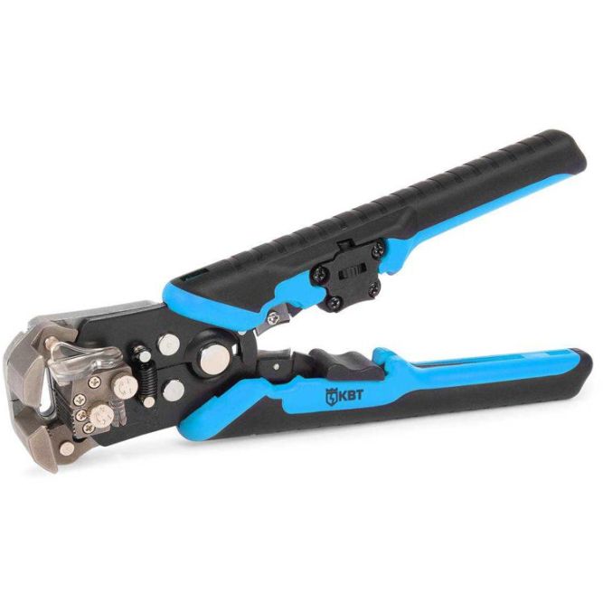 Стриппер автоматический с окном для сброса изоляции функцией продольной разделки проводов и модулем резки "CutPro" КВТ 89424