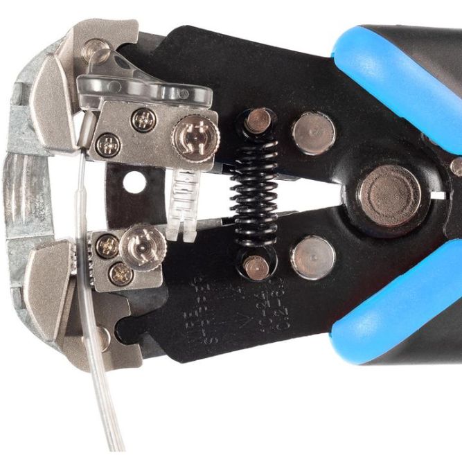 Стриппер автоматический с окном для сброса изоляции функцией продольной разделки проводов и модулем резки "CutPro" КВТ 89424