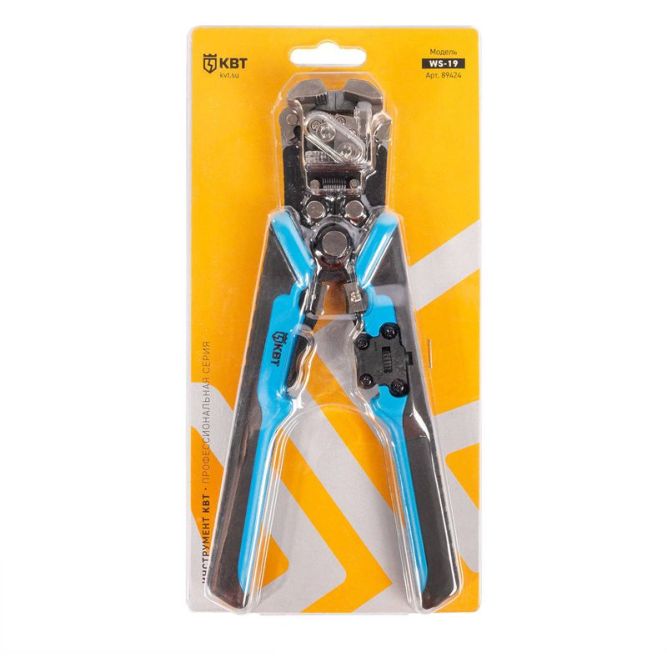 Стриппер автоматический с окном для сброса изоляции функцией продольной разделки проводов и модулем резки "CutPro" КВТ 89424