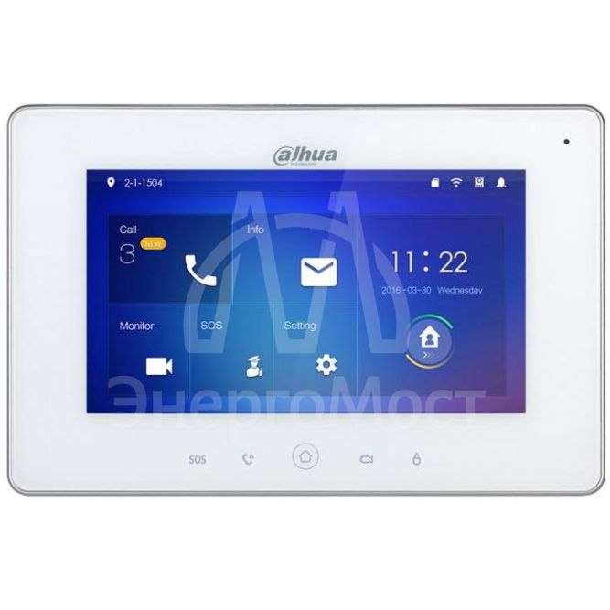 Видеодомофон DH-VTH5221DW бел. Dahua 478437