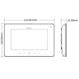 Видеодомофон DH-VTH5221DW бел. Dahua 478437