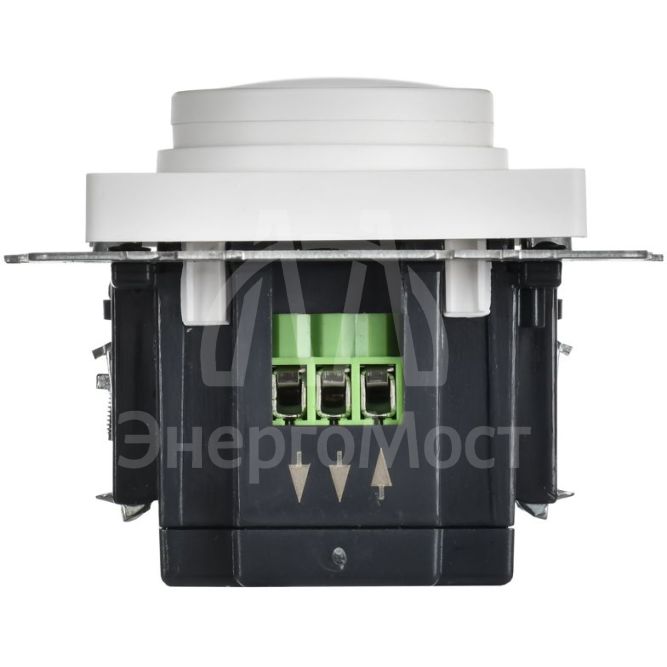 Светорегулятор поворотно-нажимной СП BRITE СС10-1-0-БрАБ 600Вт механизм арктич. бел. IEK BR-D20-0600-K91