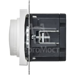 Светорегулятор поворотно-нажимной СП BRITE СС10-1-0-БрАБ 600Вт механизм арктич. бел. IEK BR-D20-0600-K91