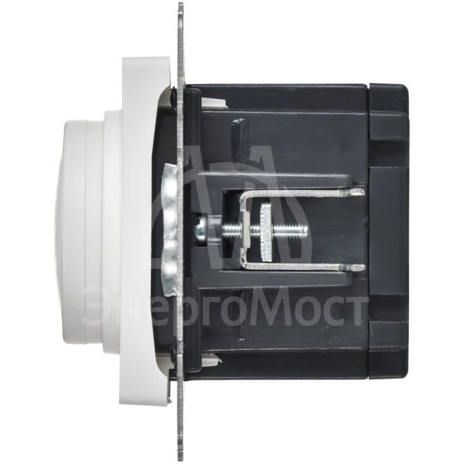 Светорегулятор поворотно-нажимной СП BRITE СС10-1-0-БрАБ 600Вт механизм арктич. бел. IEK BR-D20-0600-K91
