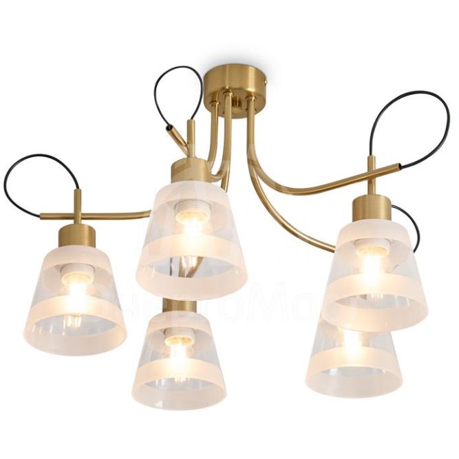 Светильник Caramel 5х60Вт E27 IP20 подвесной Freya FR5522PL-05BS
