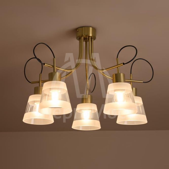 Светильник Caramel 5х60Вт E27 IP20 подвесной Freya FR5522PL-05BS