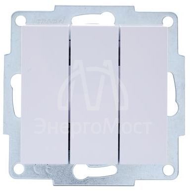 Механизм выключателя3-кл. СП VESNA бел. LEZARD 742-0288-109