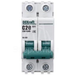 Выключатель автоматический модульный 2п C 20А 4.5кА ВА-101 SchE 11067DEK