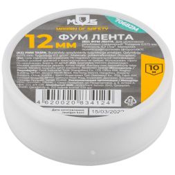 Лента ФУМ 12ммх10мх0.075мм плотность 0.2гр/куб.см MOS 70682М