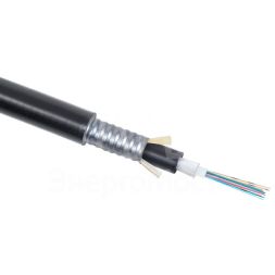 Кабель волоконно-оптический 9/125 одномод. 16 волокон loose tube для внешн. прокладки -50-+70град.C бронир. стальн. лентой PE черн. (F90160121B) Cabeus 7801c