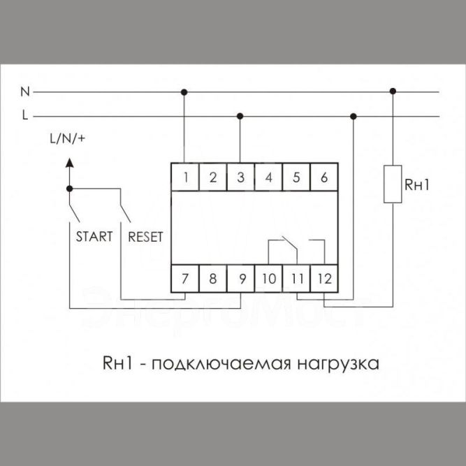 Реле времени PCS-516 (многофункц. (вход: START/RESET) 230В 8А 1перекл. IP20 монтаж на DIN-рейке)(аналог РВО-1М) F&amp;amp;F EA02.001.013
