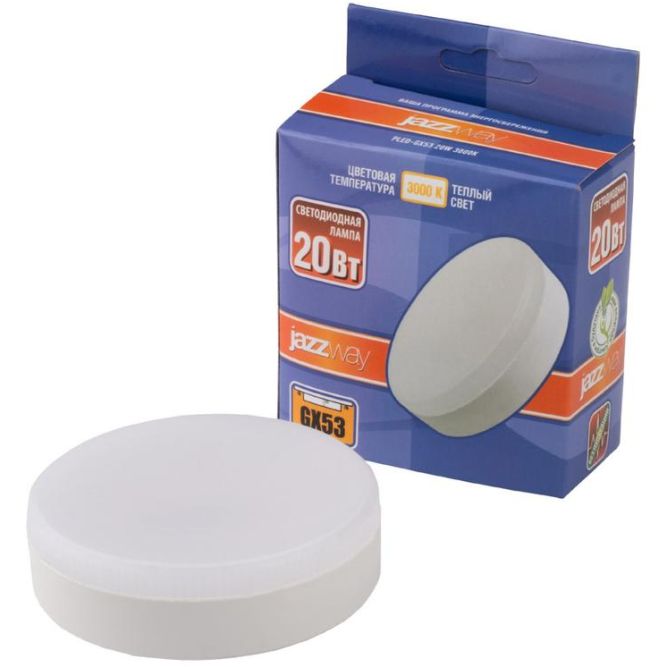 Лампа светодиодная PLED-GX53 20Вт 3000К GX53 1630лм JazzWay 5065284