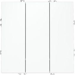 Выключатель 3-кл. СП S70 10А механизм бел. матов. Voltum VLS030102