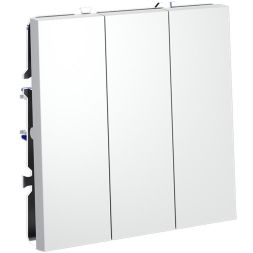 Выключатель 3-кл. СП S70 10А механизм бел. матов. Voltum VLS030102