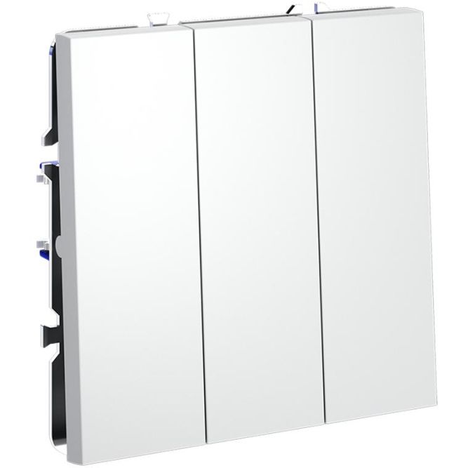 Выключатель 3-кл. СП S70 10А механизм бел. матов. Voltum VLS030102