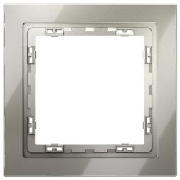 Рамка 1-м S70 стеклян. шелк Voltum VLS110104