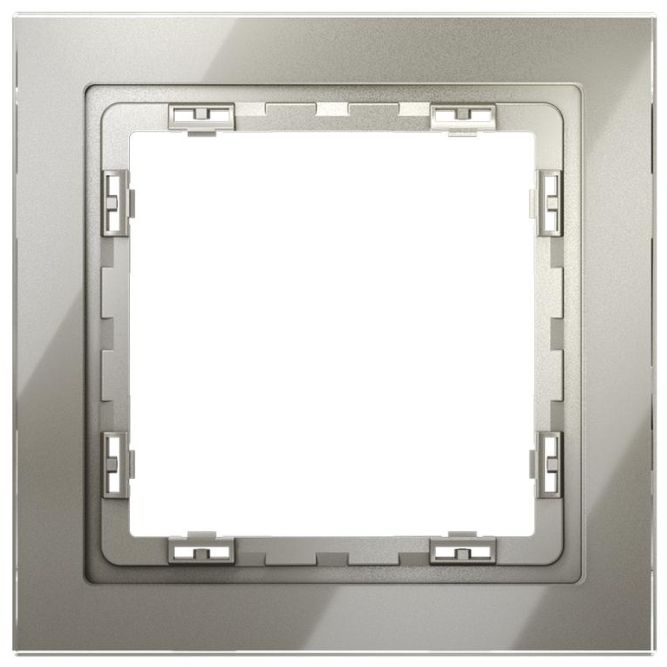 Рамка 1-м S70 стеклян. шелк Voltum VLS110104